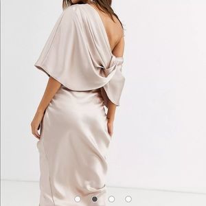 Beautiful midi satin dress